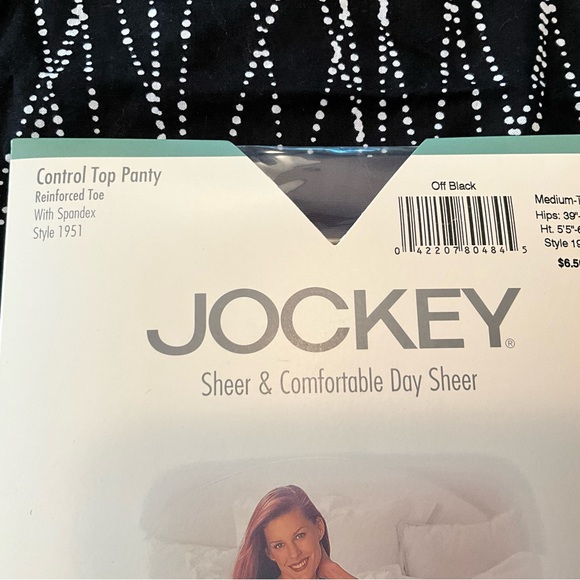 Jockey Sheer & Comfortable Day Sheer Control Top Panty, Reinforced Toe w/spandex - Picture 3 of 3